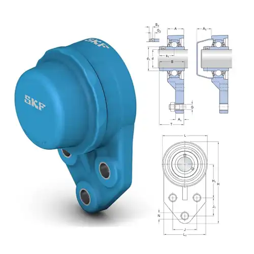 3-bolt bracket flanged Food