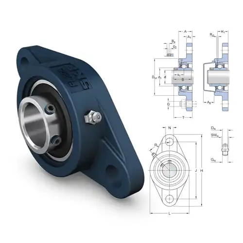 Ball Bearings Unit - หน้าแปลนรูปไข่ UCFL