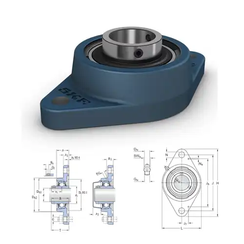 SKF Y-bearings หน้าแปลนรูปไข่