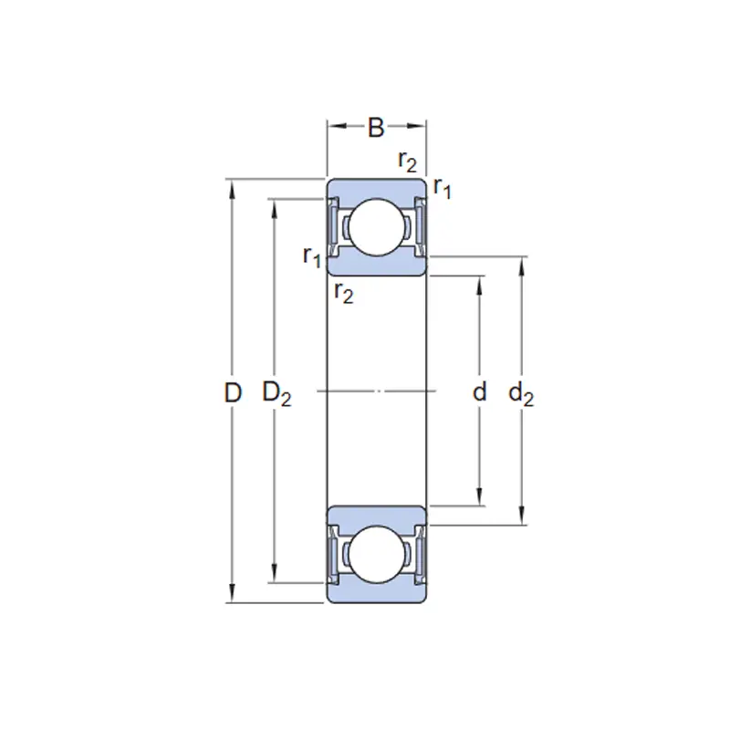 SKF W 604 - 2RS1 ตลับลูกปืนสแตนเลส