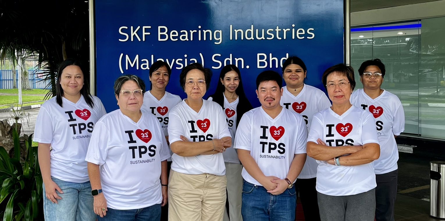 ไทยภาสิทธิ์และทีพีเอส แบริ่ง แอนด์ โซลูชั่นส์ เยี่ยมชมโรงงาน SKF ประเทศมาเลเซีย เสริมความเชี่ยวชาญด้านโซลูชันอุตสาหกรรม